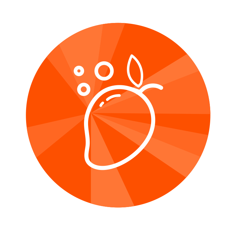 Orange and mango icon