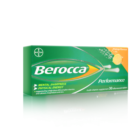 Berocca Performance Mango Effervescent Tablets